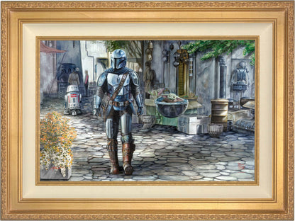 The Mandalorian™ - A Welcome Sight - Framed Limited Edition Canvas (SN - Standard Number) - 27.5" x 36.5"