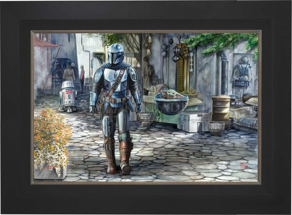 The Mandalorian™ - A Welcome Sight - Framed Limited Edition Canvas (SN - Standard Number) - 27.5" x 36.5"