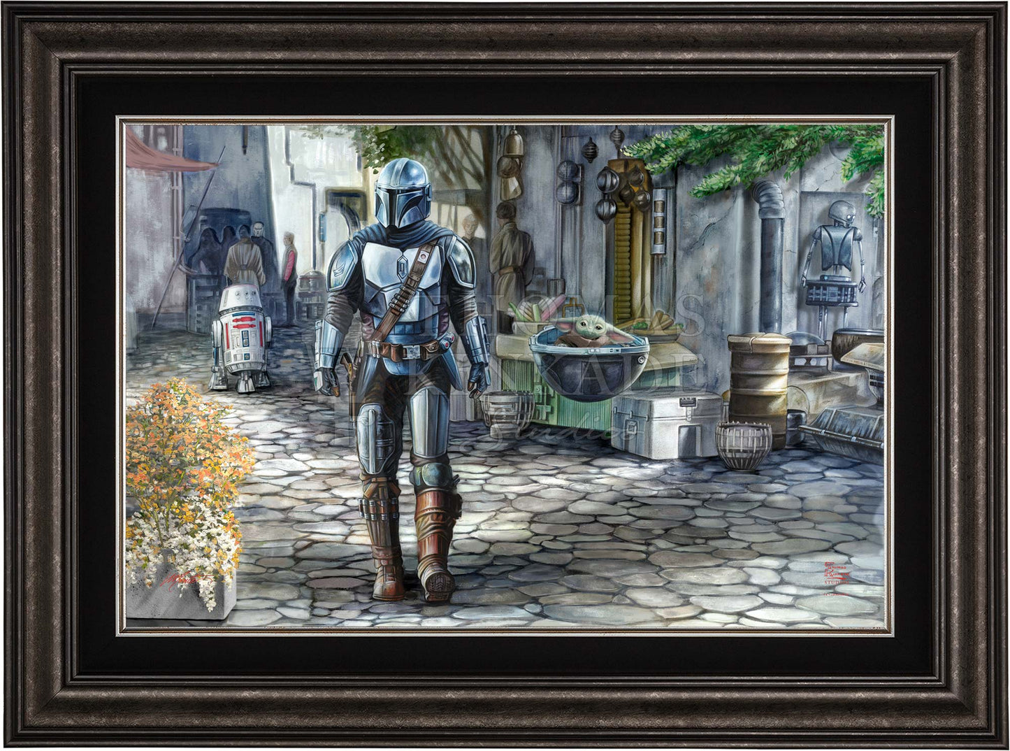 The Mandalorian™ - A Welcome Sight - Framed Limited Edition Canvas (SN - Standard Number) - 27.5" x 36.5"