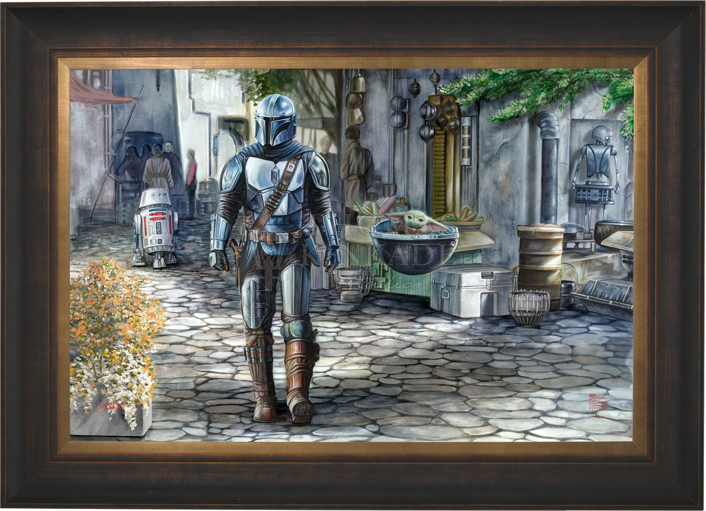 The Mandalorian™ - A Welcome Sight - Framed Limited Edition Canvas (SN - Standard Number) - 27.5" x 36.5"