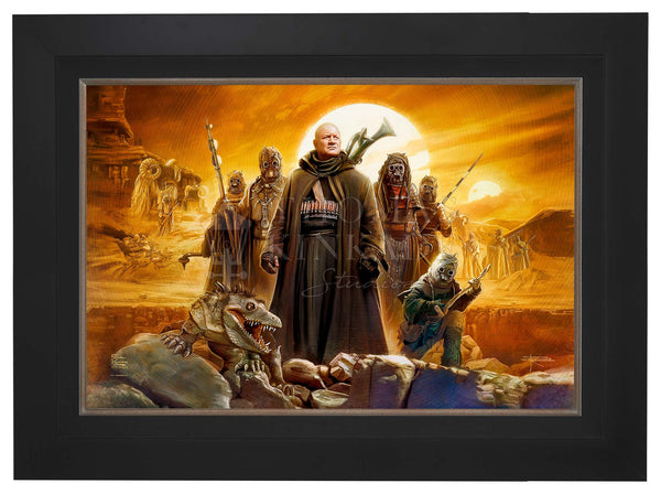 The Book of Boba Fett™ - Tusken Raiders™ - Framed Limited Edition Canvas (SN - Standard Number) - 27.5" x 36.5"