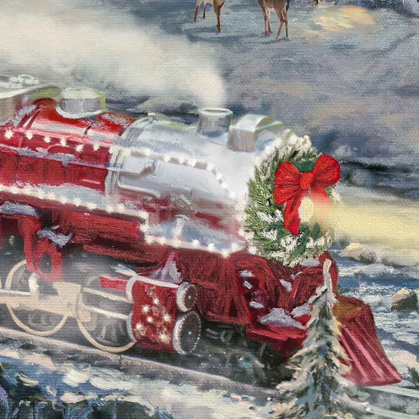 Christmas Light Express - Framed Limited Edition Canvas (SN - Standard Numbered) - 34.5" x 46.5"