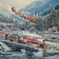 Christmas Light Express - Framed Limited Edition Canvas (SN - Standard Numbered) - 34.5" x 46.5"