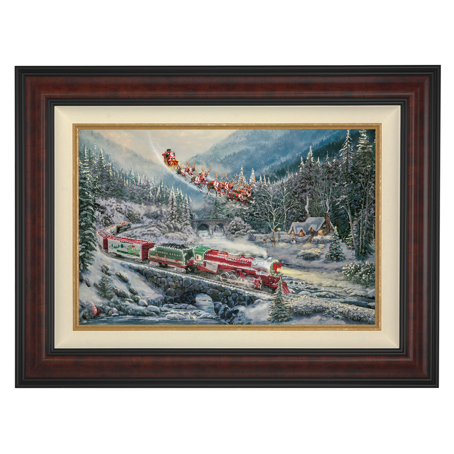 Christmas Light Express - Framed Limited Edition Canvas (SN - Standard Numbered) - 34.5" x 46.5"