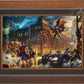 The Dark Knight™ Saves Gotham City™ - Framed Limited Edition Canvas (SN - Standard Number) - 27.5" x 36.5"