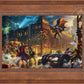 The Dark Knight™ Saves Gotham City™ - Framed Limited Edition Canvas (SN - Standard Number) - 27.5" x 36.5"