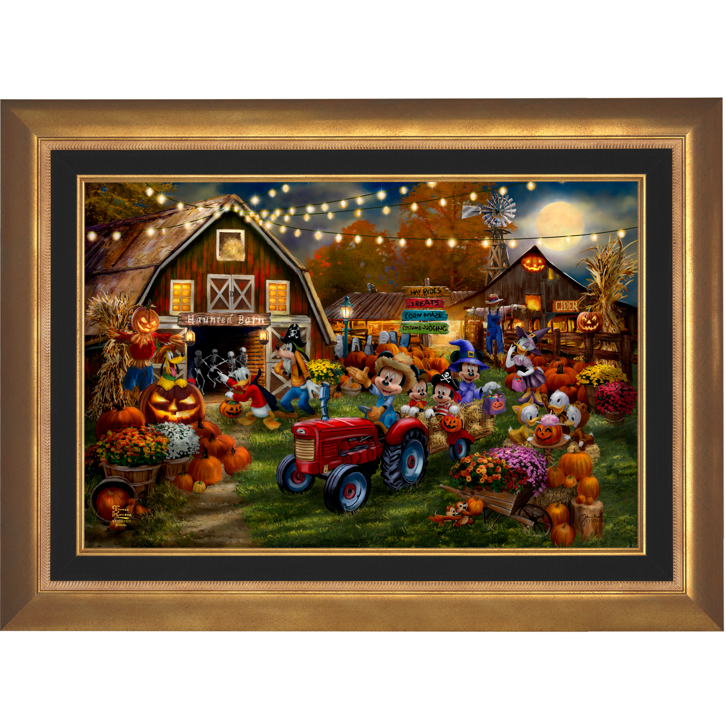Disney Mickey and Minnie Pumpkin Festival - Limited Edition Canvas (PP - Publisher Proof) - 28" x 37"