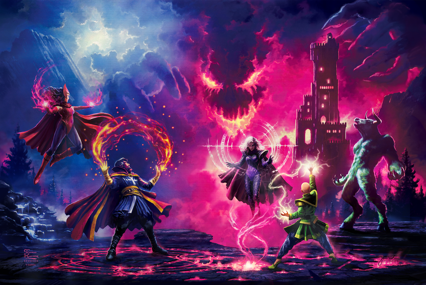 Doctor Strange Vs The Dark Despot - Limited Edition Canvas (SN - Standard Numbered) - 27.5" x 36.5"