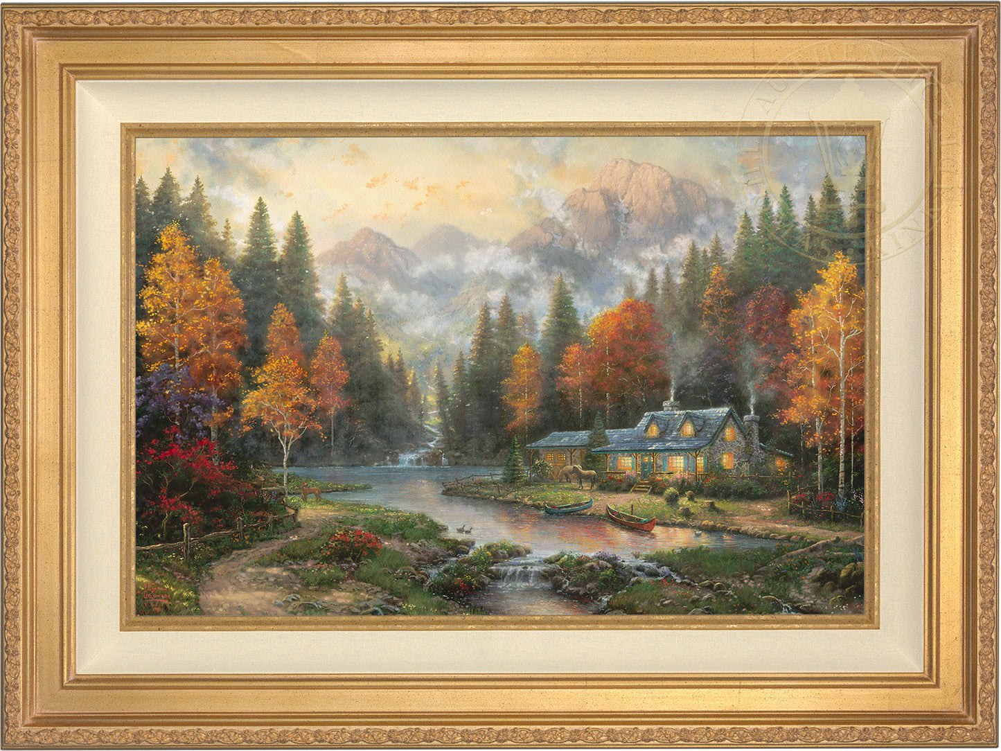 Evening at Autumn Lake - Limited Edition Canvas (PP - Publisher's Proof) - 28"x37"