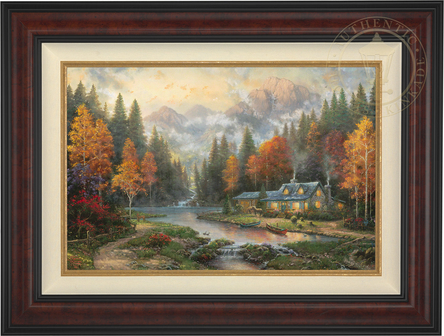 Evening at Autumn Lake - Limited Edition Canvas (PP - Publisher's Proof) - 28"x37"