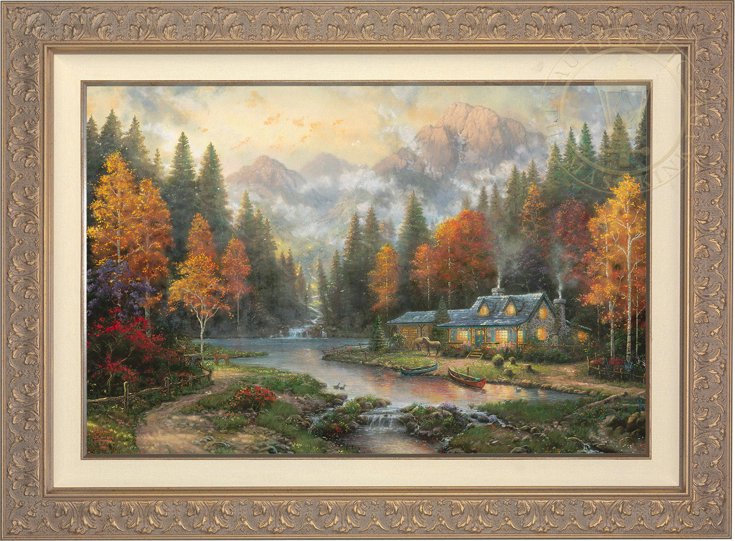 Evening at Autumn Lake - Limited Edition Canvas (PP - Publisher's Proof) - 28"x37"