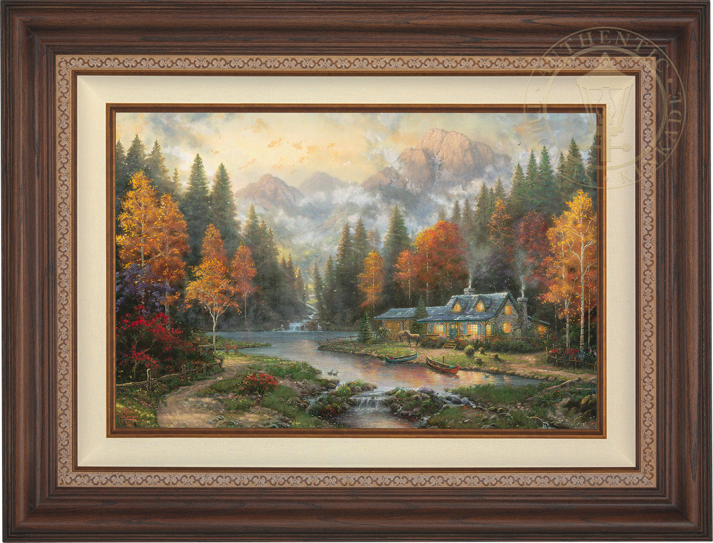 Evening at Autumn Lake - Limited Edition Canvas (PP - Publisher's Proof) - 28"x37"