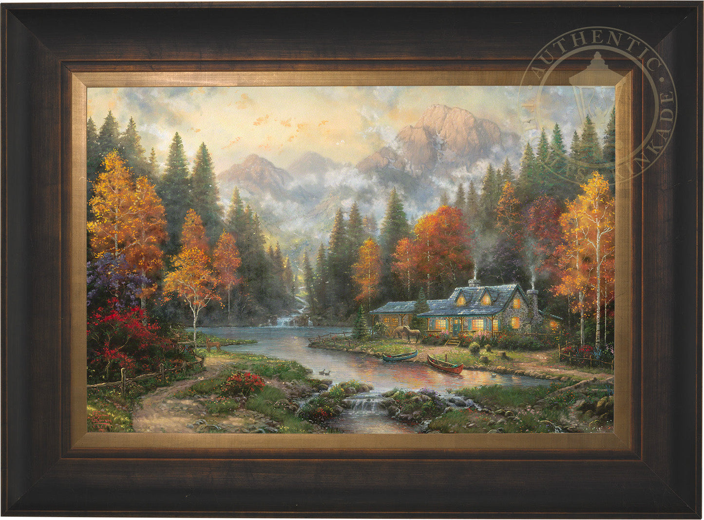 Evening at Autumn Lake - Limited Edition Canvas (PP - Publisher's Proof) - 28"x37"