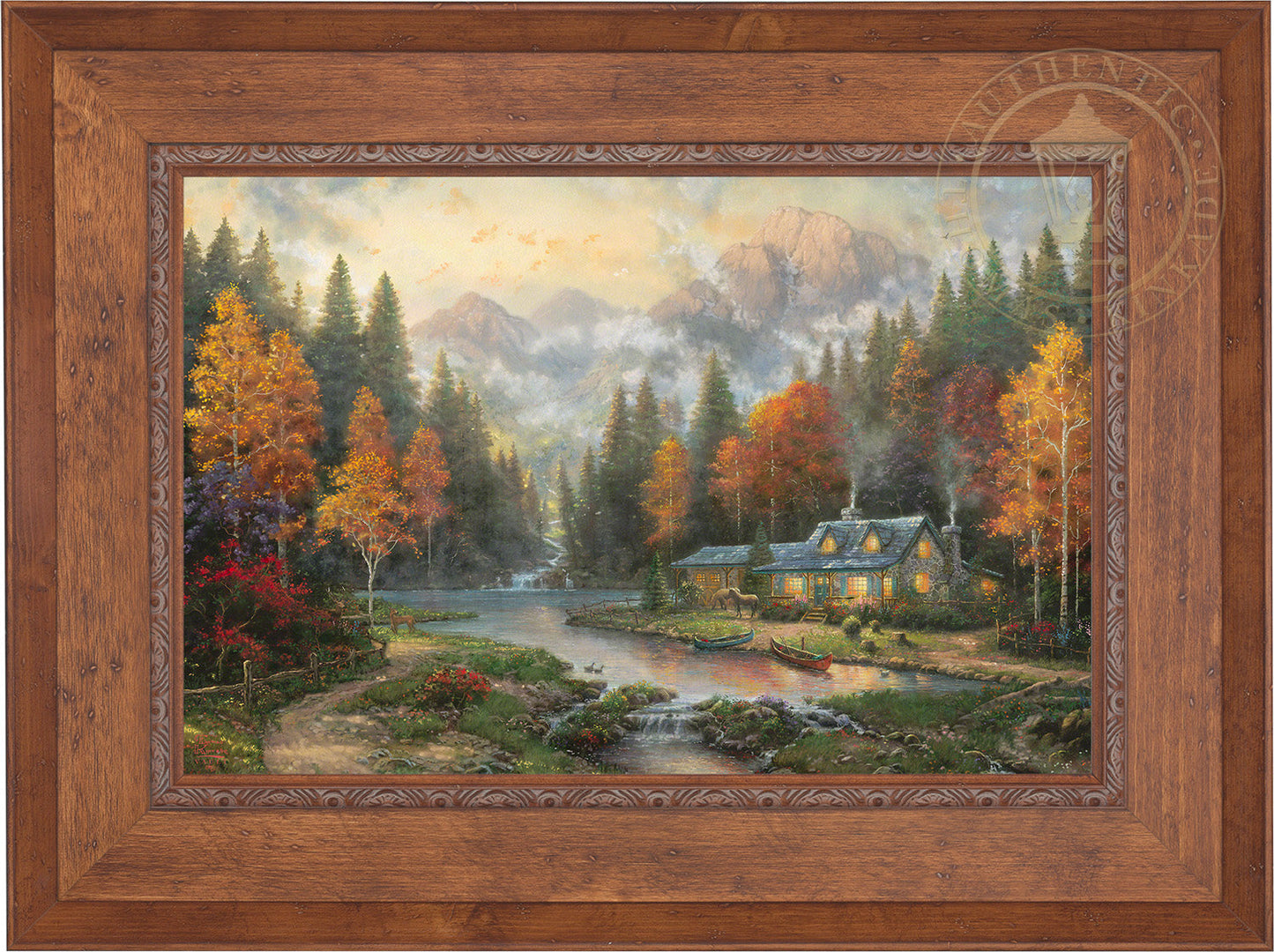 Evening at Autumn Lake - Limited Edition Canvas (PP - Publisher's Proof) - 28"x37"