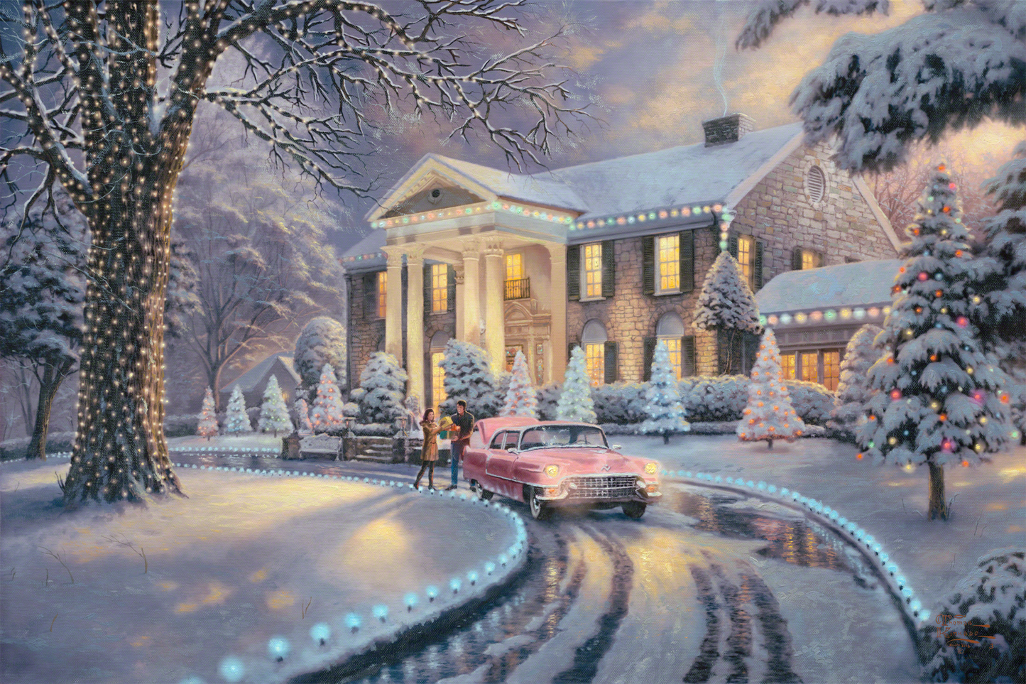 Graceland Christmas® - Framed Limited Edition Canvas (SN - Standard Numbered) - 34.5" x 46.5"