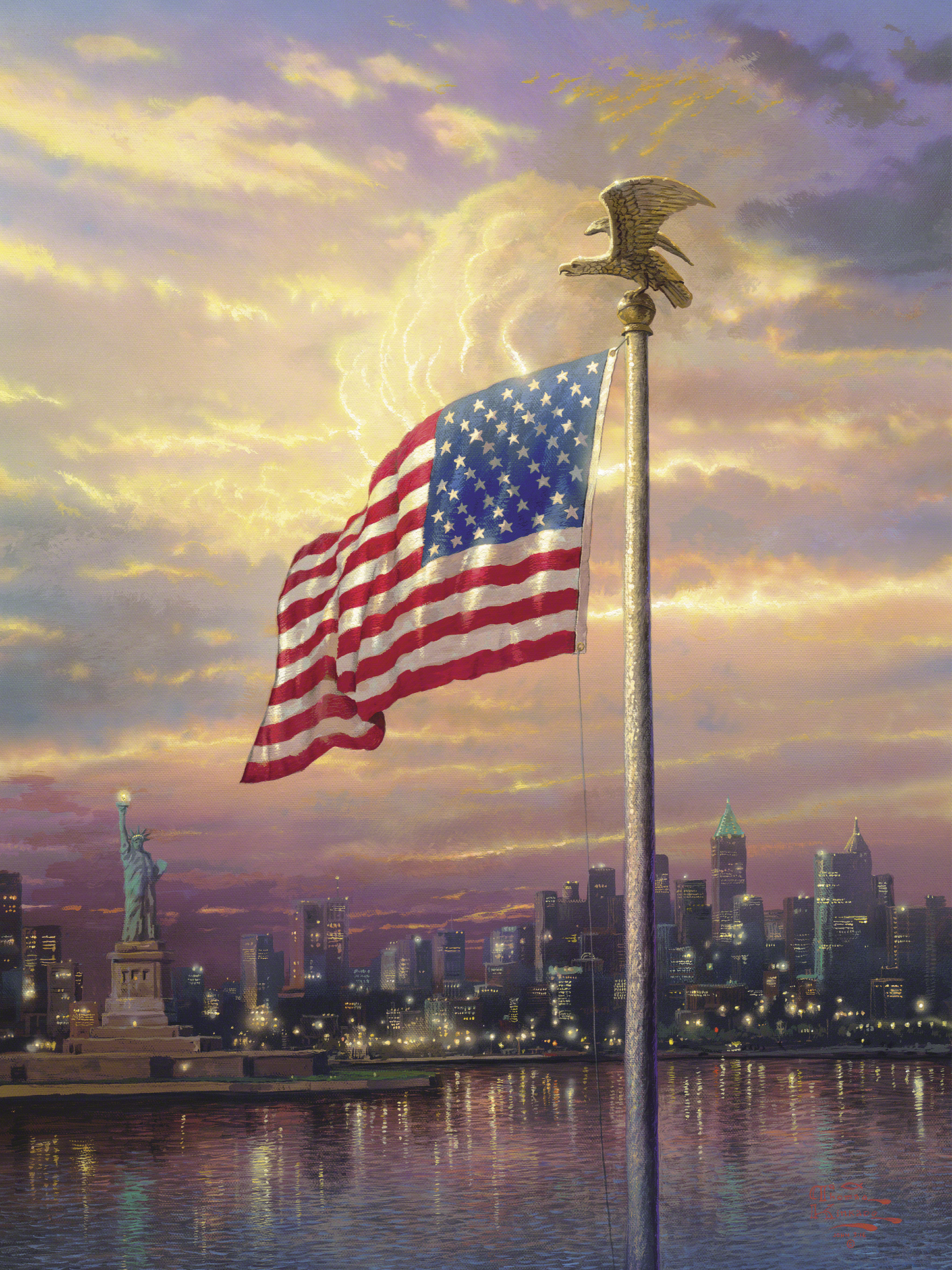 The Light of Freedom - Framed Limited Edition Canvas (SN - Standard Numbered) - 34" x 40"