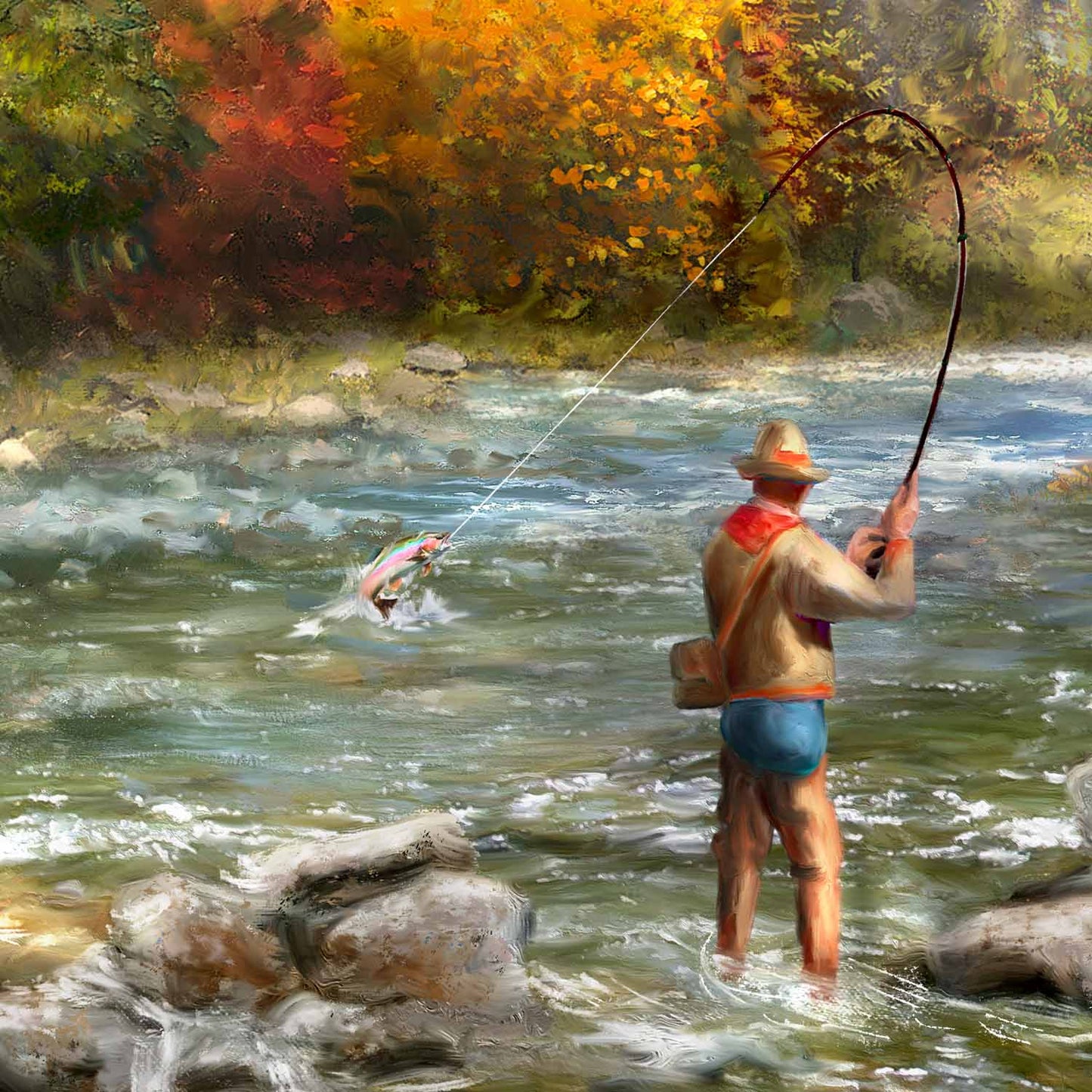 Living the Dream Airstream® I - Framed Limited Edition Canvas (SN - Standard Numbered) - 34.5" x 46.5"