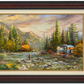 Living the Dream Airstream® I - Framed Limited Edition Canvas (SN - Standard Numbered) - 34.5" x 46.5"