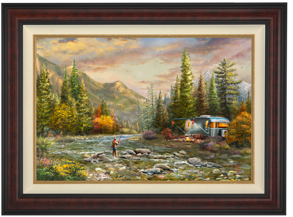 Living the Dream Airstream® I - Framed Limited Edition Canvas (SN - Standard Numbered) - 34.5" x 46.5"