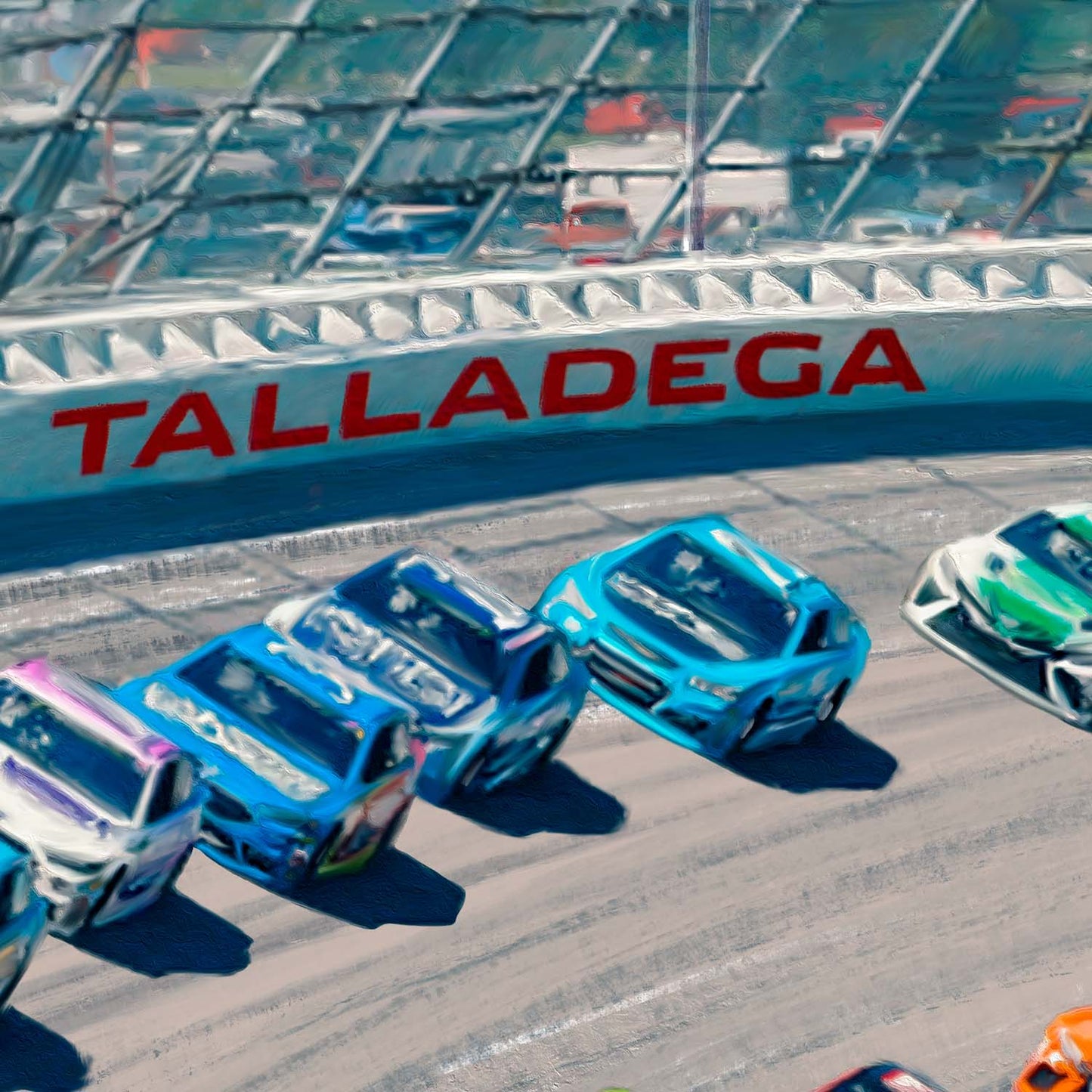 NASCAR Talladega Nights - Framed Limited Edition Canvas (SN - Standard Numbered) - 34.5" x 46.5"