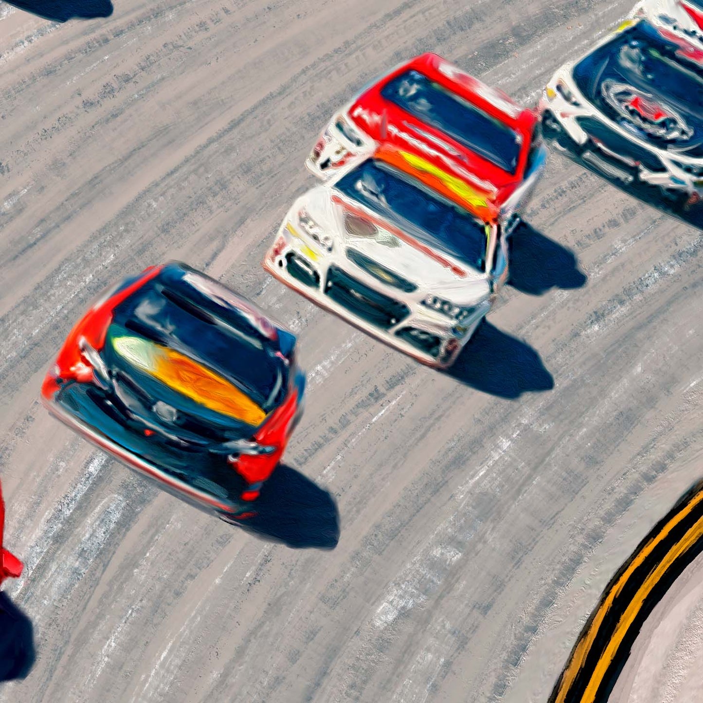 NASCAR Talladega Nights - Framed Limited Edition Canvas (SN - Standard Numbered) - 34.5" x 46.5"