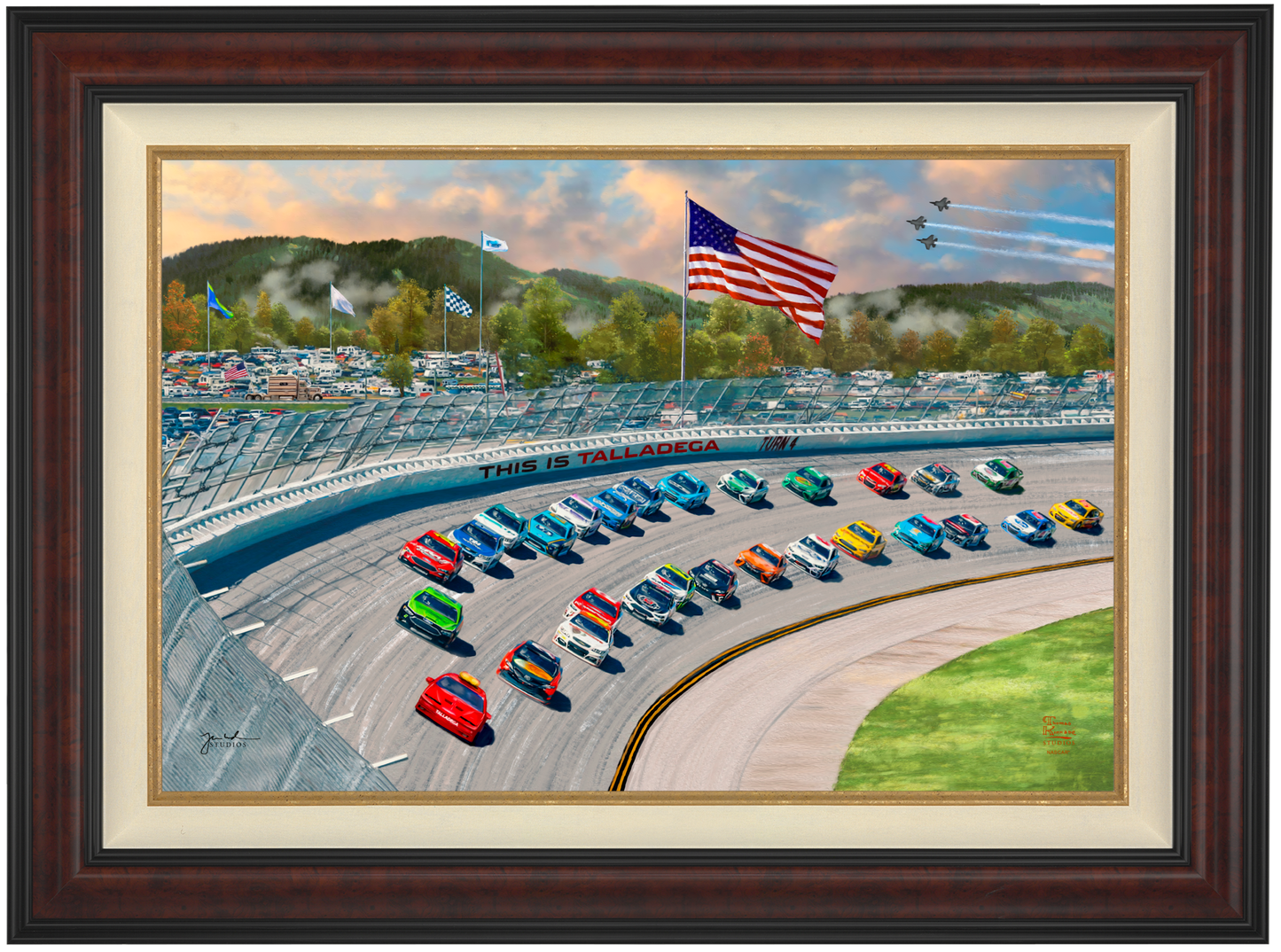 NASCAR Talladega Nights - Framed Limited Edition Canvas (SN - Standard Numbered) - 34.5" x 46.5"