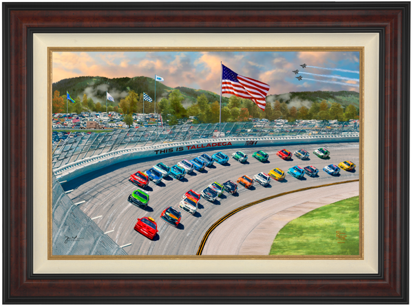 NASCAR Talladega Nights - Framed Limited Edition Canvas (SN - Standard Numbered) - 34.5" x 46.5"