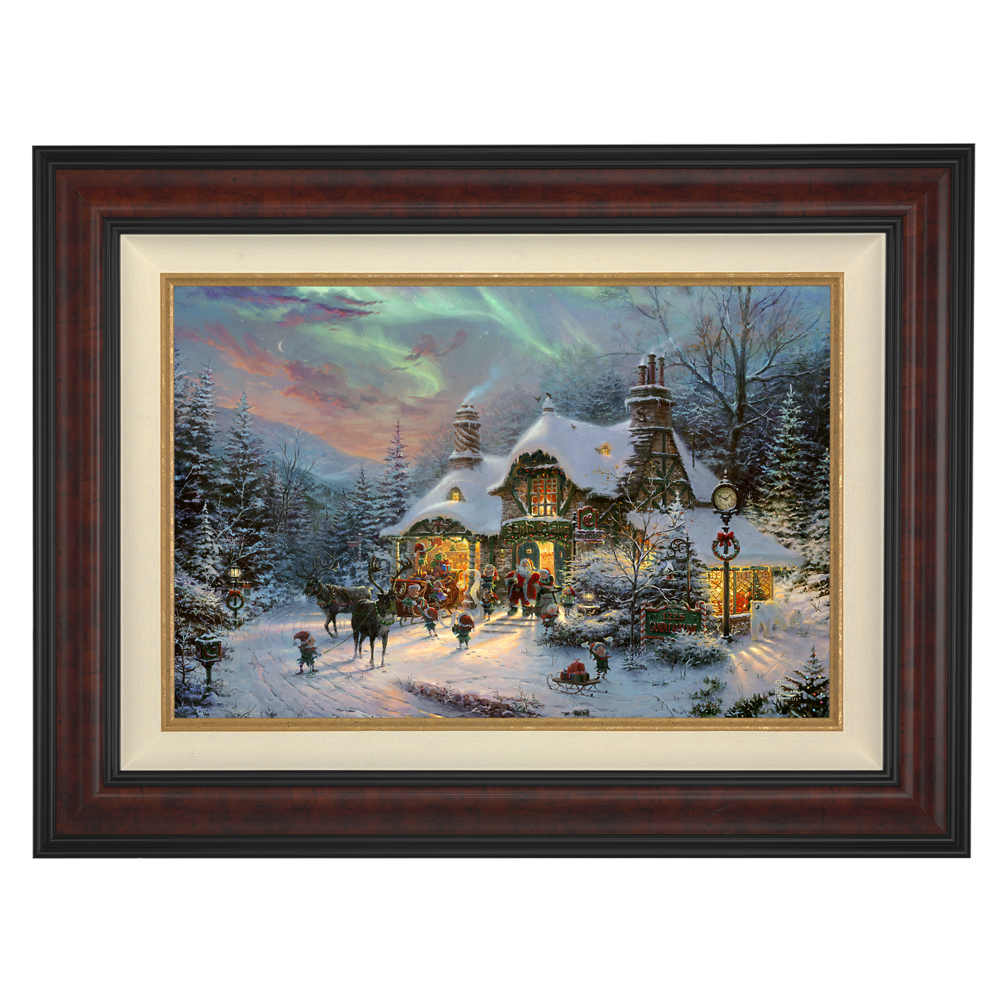 Santa's Night Before Christmas - Framed Limited Edition Canvas (EE - Estate Edition) - 27.5" x 36.5"
