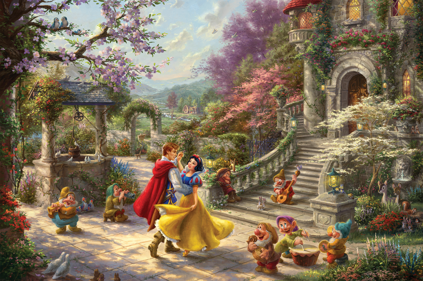 Disney Snow White Dancing in the Sunlight - Limited Edition Canvas (SN - Standard Number) - 34.5" x 46.5"