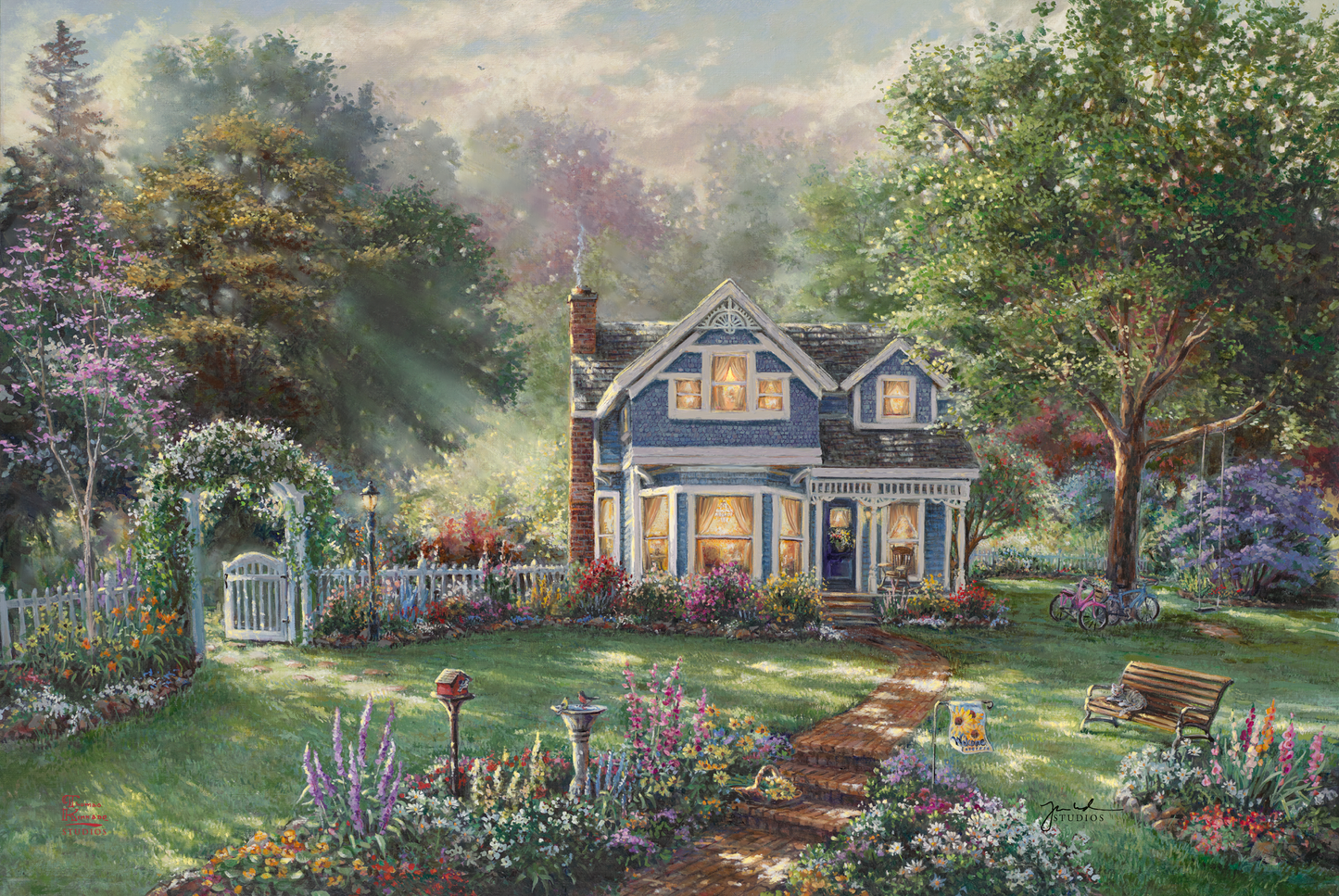 Springtime Memories - Framed Limited Edition Canvas (SN - Standard Numbered) - 34.5" x 46.5"