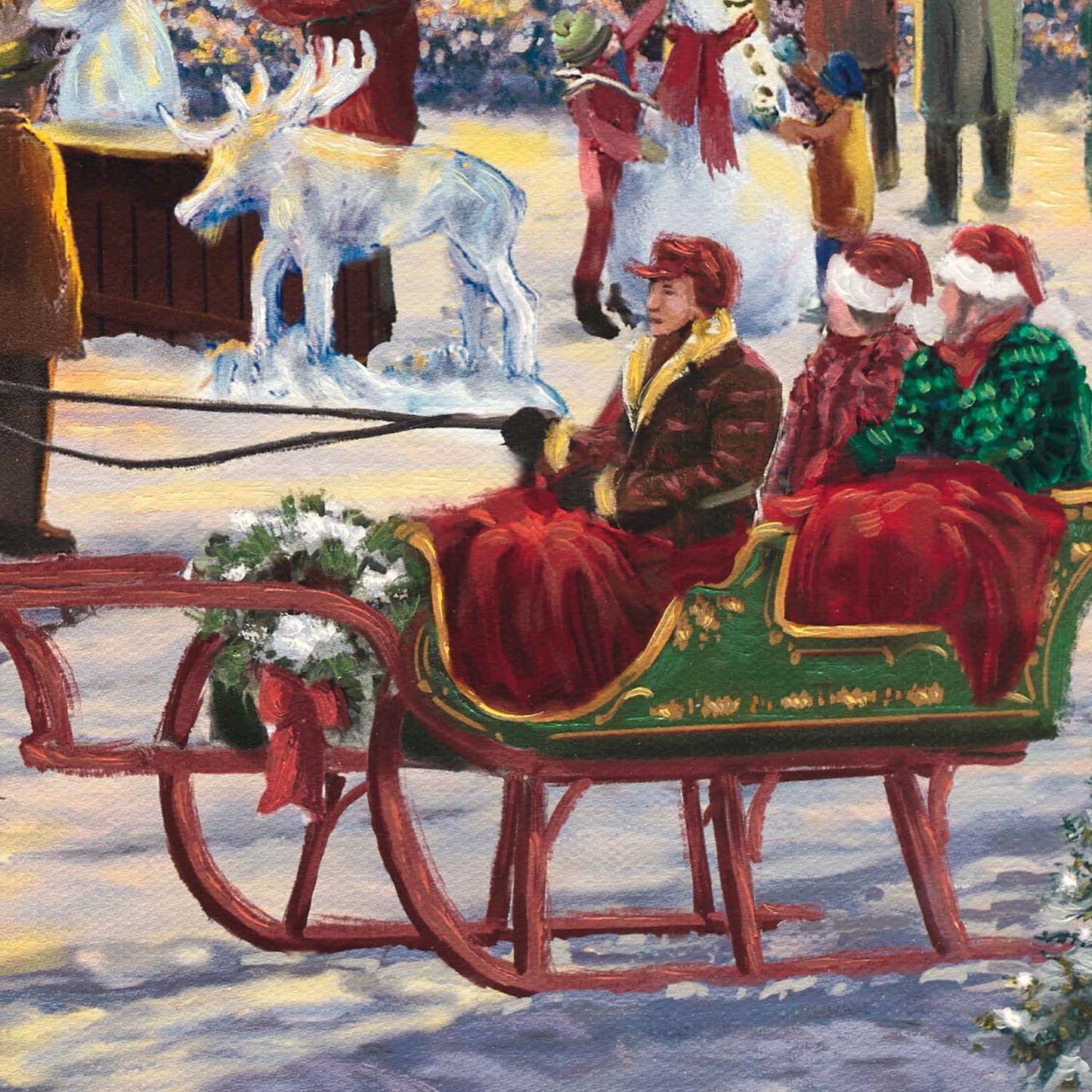 The Christmas Festival - Framed Limited Edition Canvas (EE - Estate Edition) - 27.5" x 36.5"