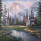 Valley Chapel - Framed Limited Edition Canvas (SN - Standard Numbered) - 35.5" x 44"