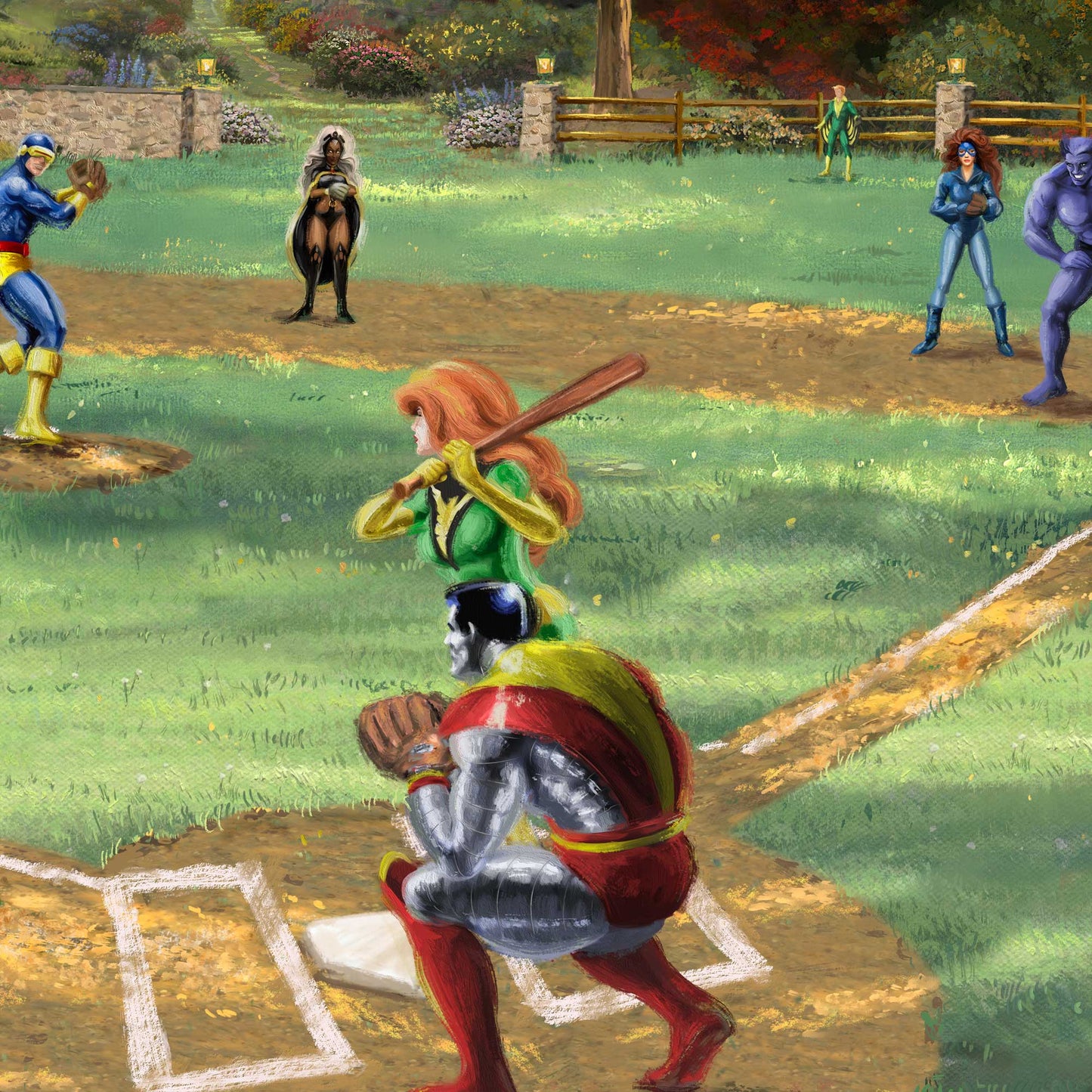 X-Men - 19.5" x 23.5" Brushstroke Vignette (Satin Black Frame)