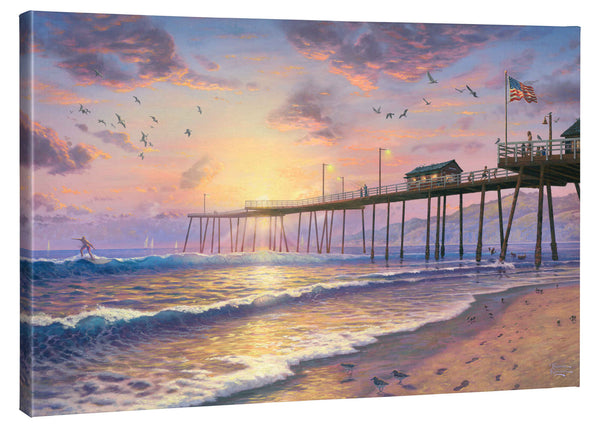 Footprints in the Sand - 24" x 36" Gallery Wrapped Canvas