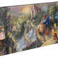 Beauty and the Beast Falling in Love - 16" x 31" Gallery Wrapped Canvas