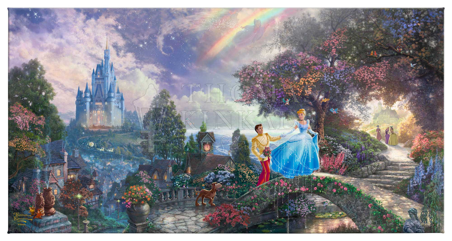 Disney - Cinderella Wishes Upon a Dream - 16" x 31" Gallery Wrapped Canvas