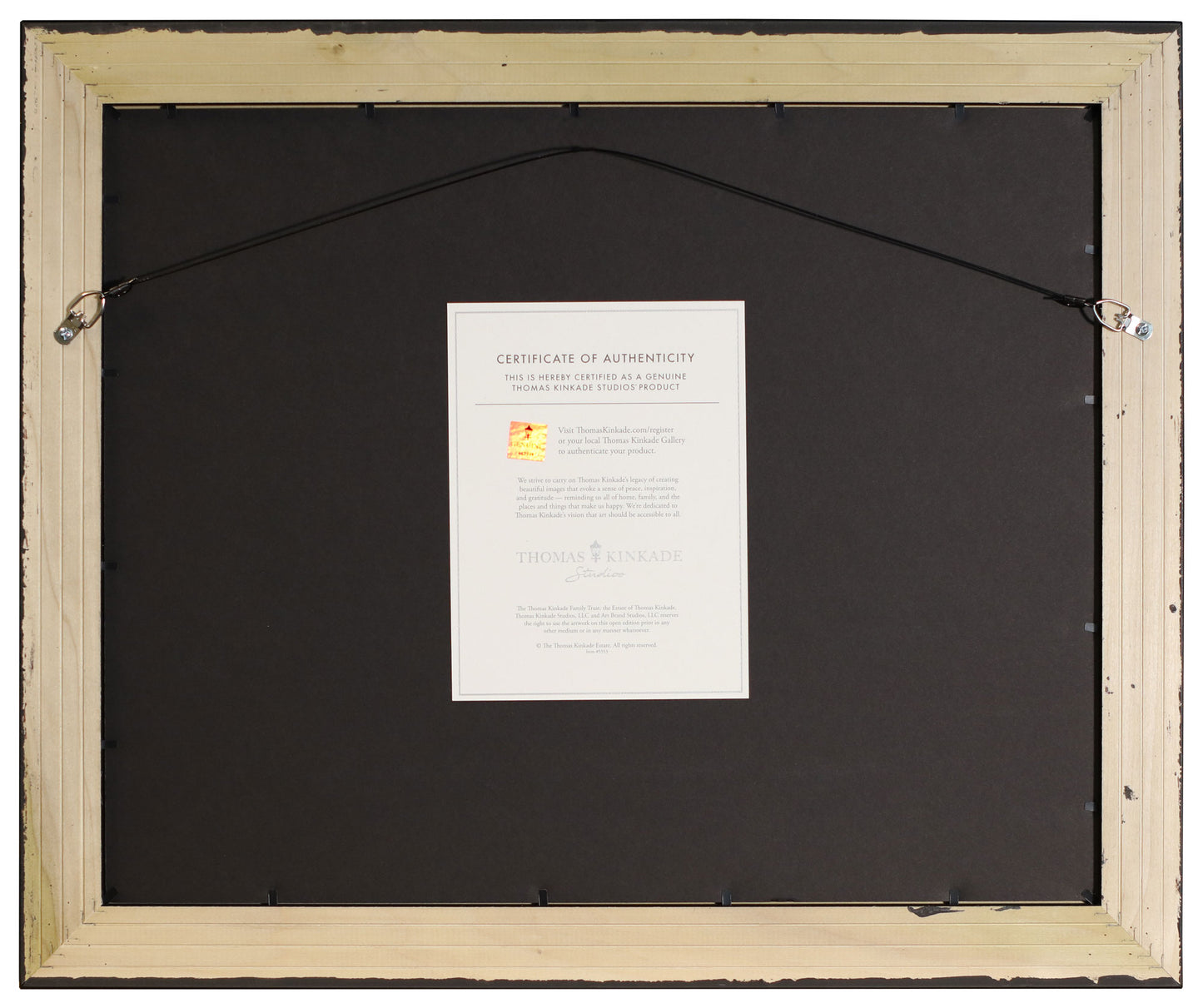 Pinocchio Wishes Upon a Star - 19.5" x 23.5" Disney Vignette (Satin Black Frame)