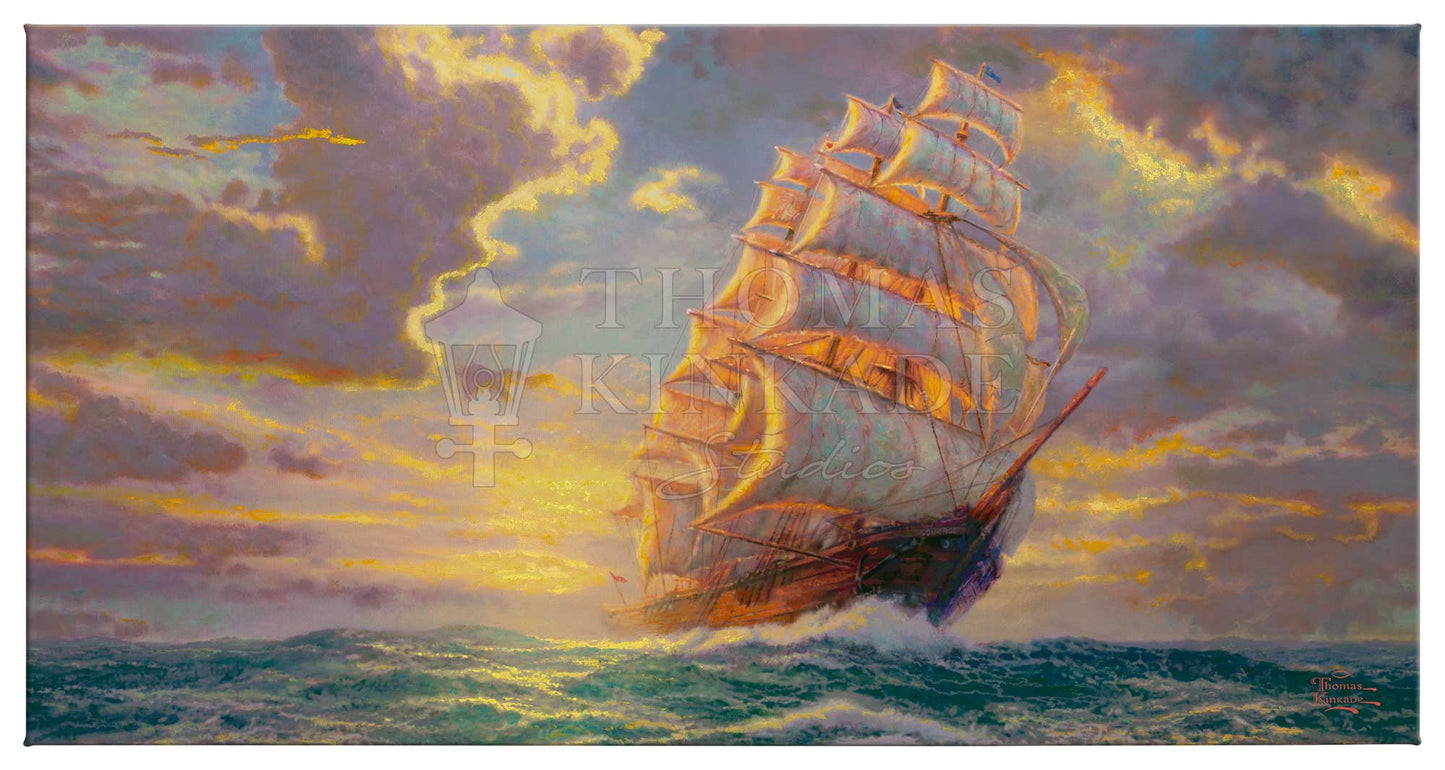 Courageous Voyage - 16" x 31" Gallery Wrapped Canvas
