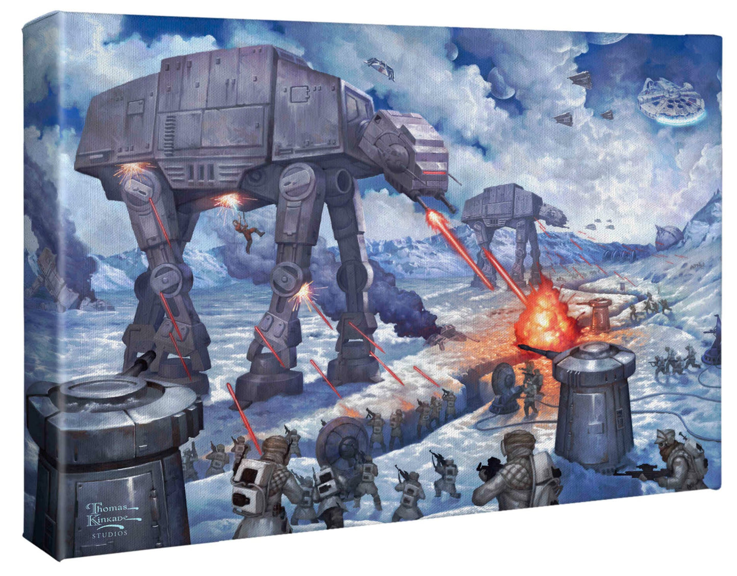 The Battle of Hoth™ - 10" x 14" Gallery Wrapped Canvas