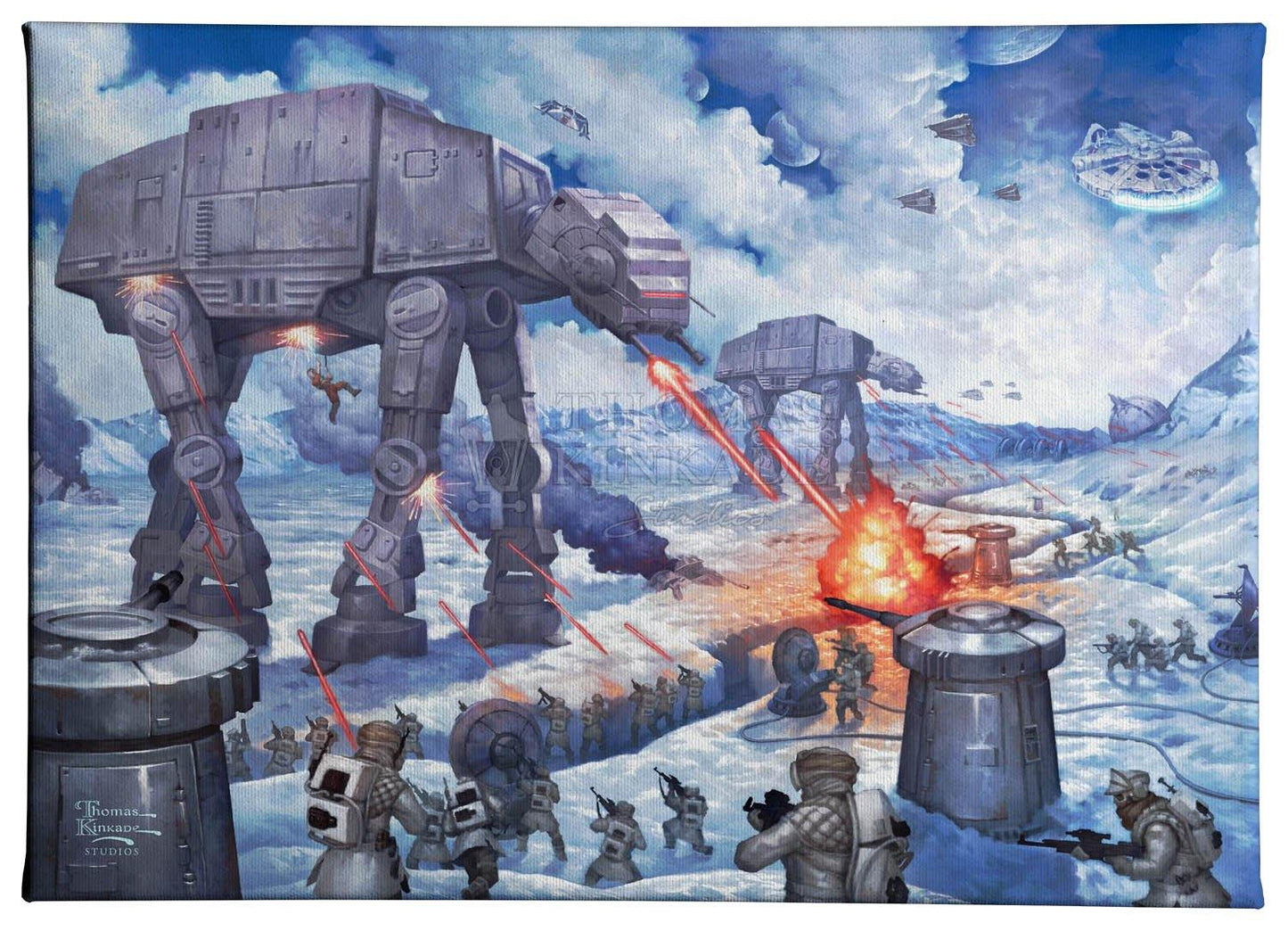 The Battle of Hoth™ - 10" x 14" Gallery Wrapped Canvas