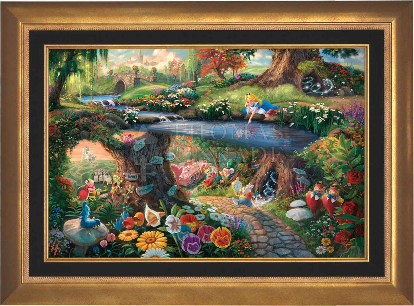 Disney Alice in Wonderland - Framed Limited Edition Canvas (JE - Jewel Edition) - 28.5" x 37.5"
