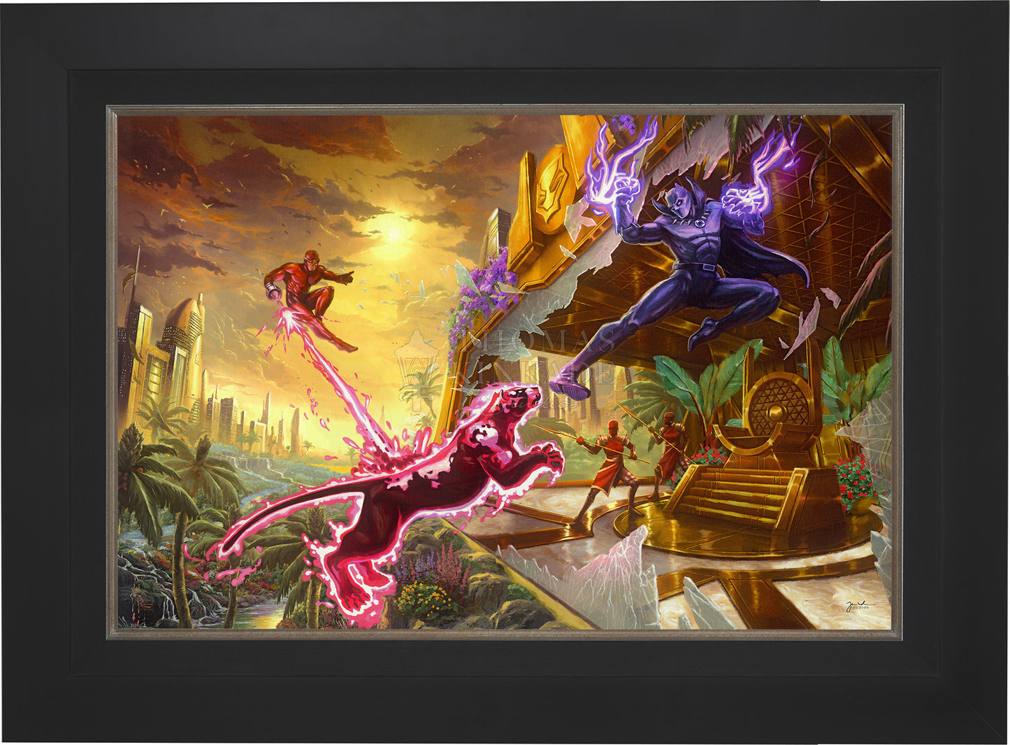 Black Panther - Framed Limited Edition Canvas (SN - Standard Numbered) - 27.5" x 36.5"