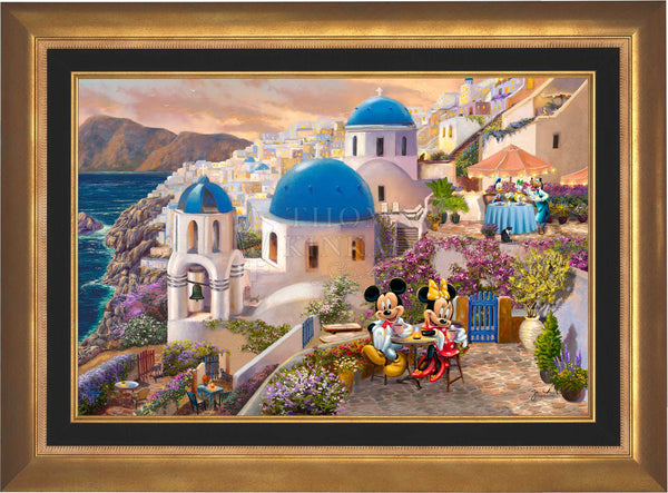 Disney Mickey and Minnie in Greece - Framed Limited Edition Canvas (PP - Publisher Proof) - 28" x 37"
