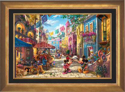 Disney Mickey and Minnie in Mexico - Framed Limited Edition Canvas (PP - Publisher Proof) - 28" x 37"