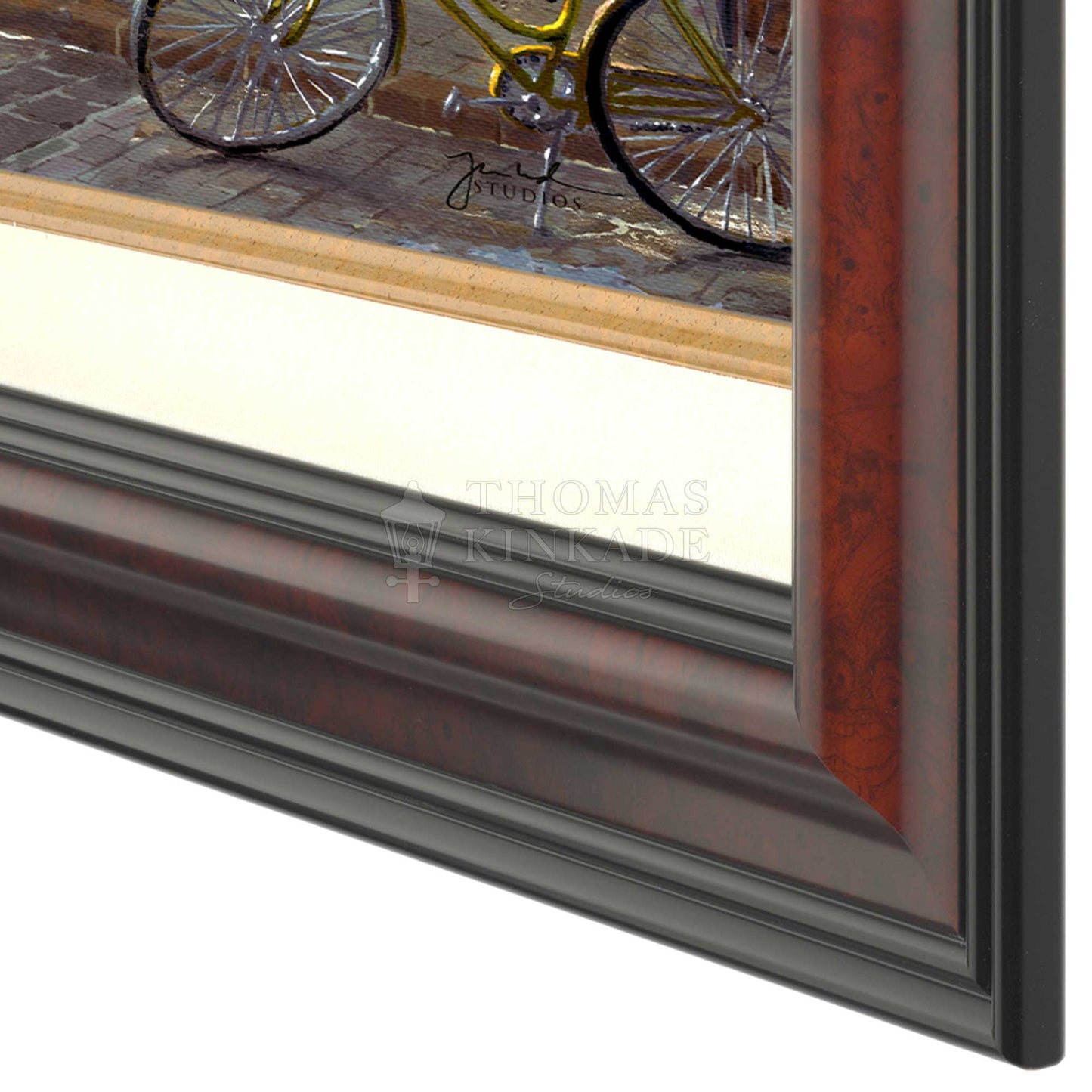 French Riviera Café - Framed Limited Edition Canvas (SN - Standard Numbered) - 34.5" x 46.5"