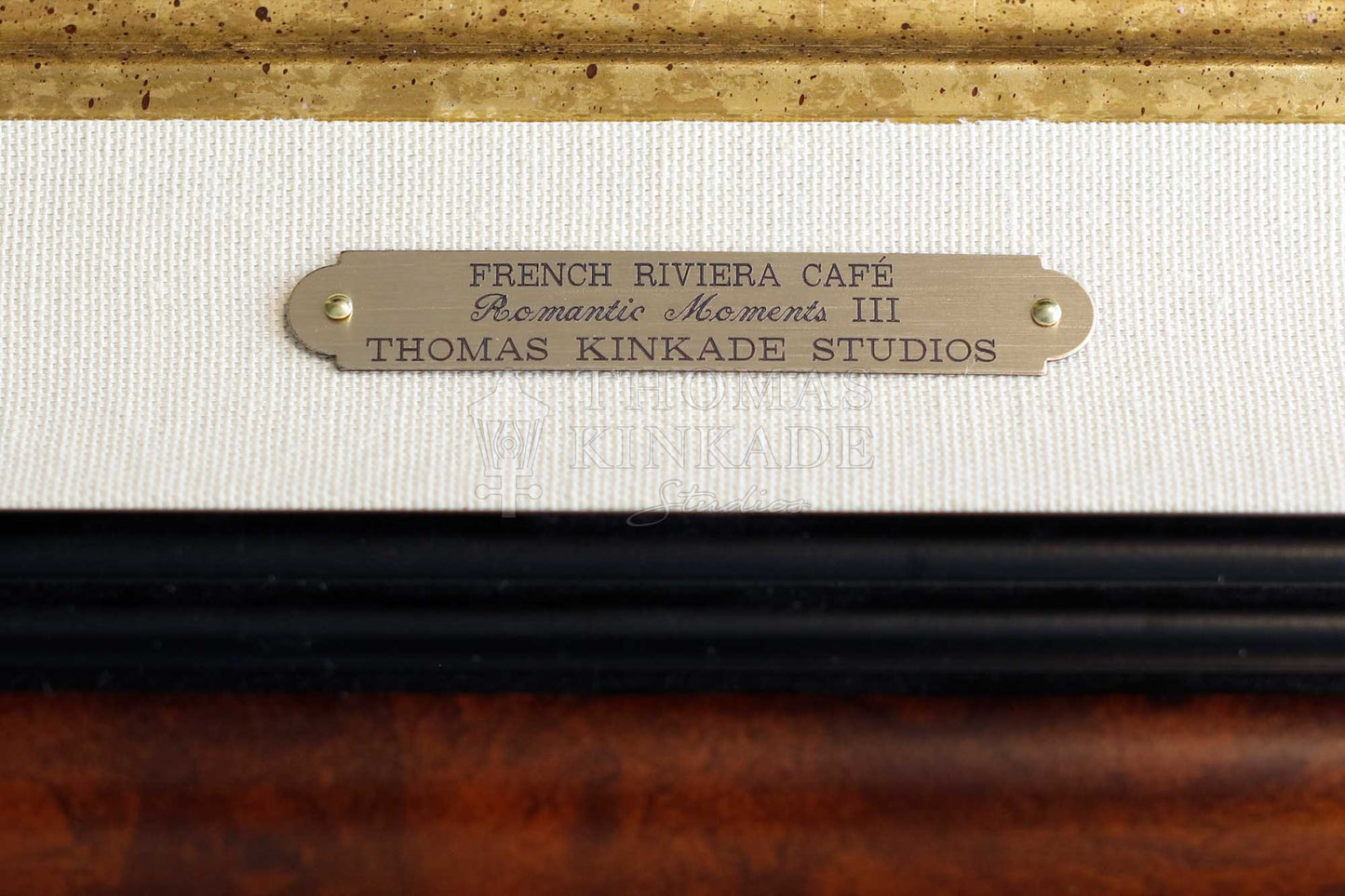 French Riviera Café - Framed Limited Edition Canvas (SN - Standard Numbered) - 34.5" x 46.5"