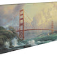 San Francisco, Golden Gate Bridge - 16" x 31" Gallery Wrapped Canvas