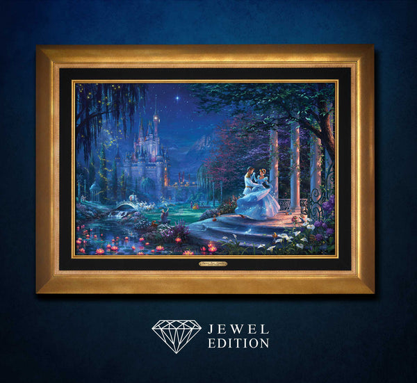 Disney Cinderella Dancing in the Starlight - Framed Limited Edition Canvas (JE - Jewel Edition) - 34" x 46"