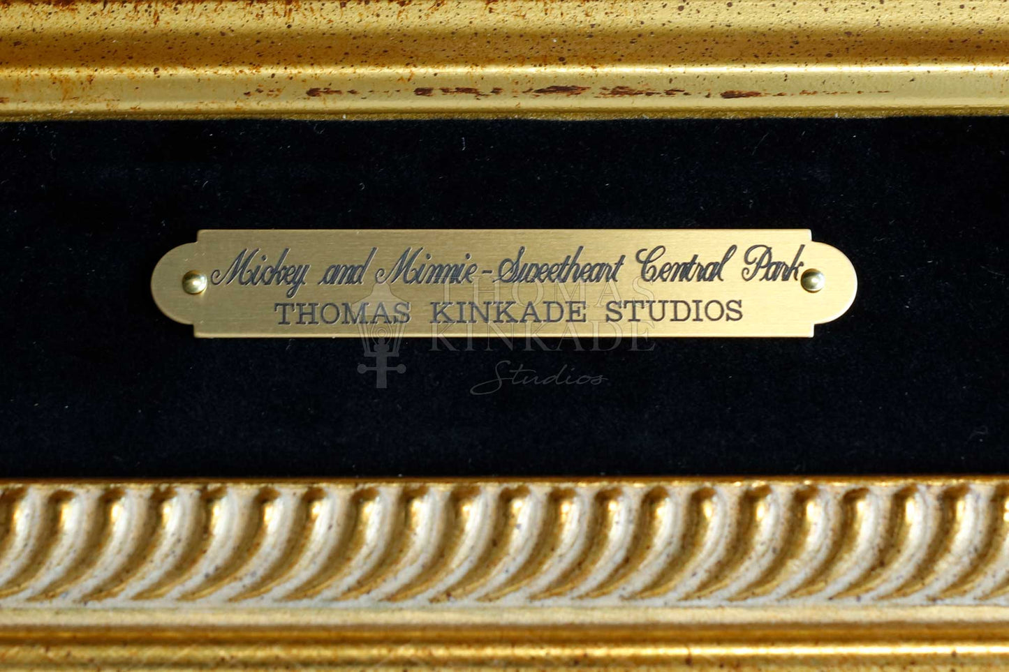 Mickey and Minnie Sweetheart Central Park - Framed Limited Edition Canvas (PP - Publisher Proof) - 28" x 34"