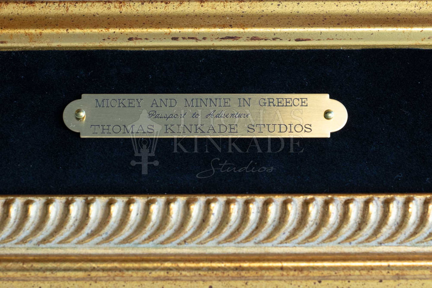 Disney Mickey and Minnie in Greece - Framed Limited Edition Canvas (PP - Publisher Proof) - 28" x 37"